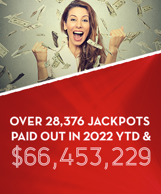 Jackpots paid out in 2022