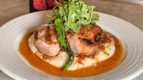 porkchop on plate