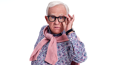 leslie jordan against a white background