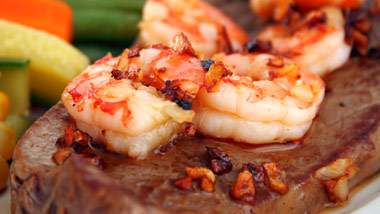 steak and shrimp
